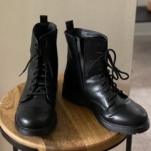 Black Combat style Boots